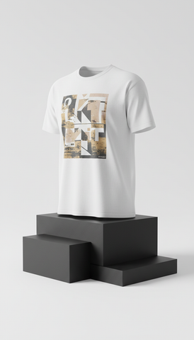 Cotton Graphic Tee With Bold Print