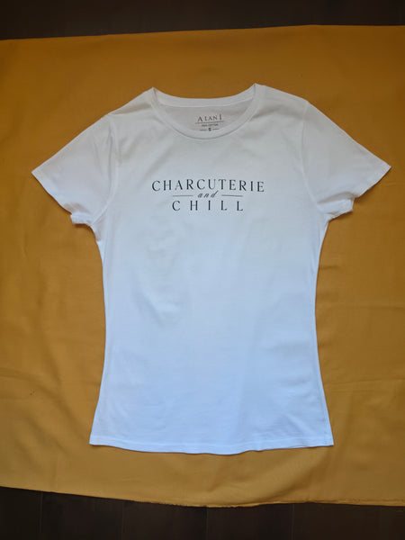 Alani Luxury "Charcuterie and Chill" Women's Premium Cotton Graphic T-Shirt